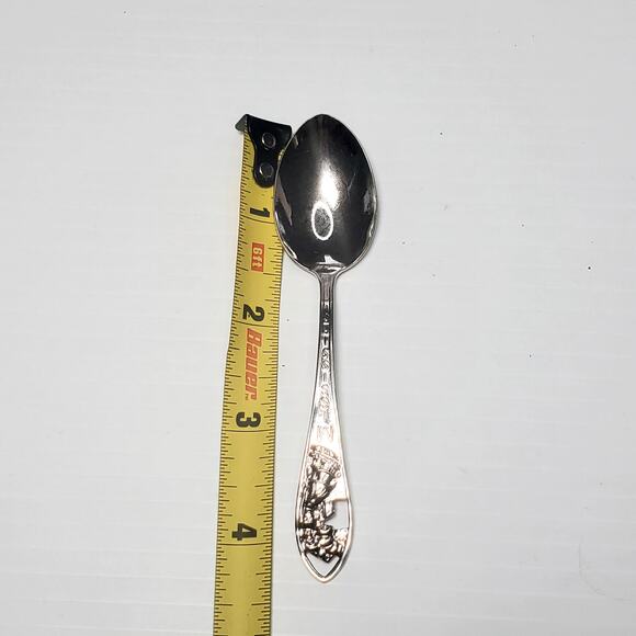 Mississippi Collector Souvenir Spoon 4" Vtg Silver Tone - Picture 6 of 6